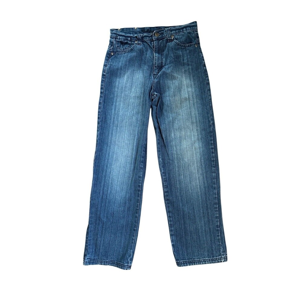 Avirex Youth Jeans Back Packet Decal Medium Wash Jeans Casual Size 16‎